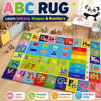 ABC Kids Play Rug, Non-Slip Classroom Carpet, soft low-pile surface, non-slip - Image 4