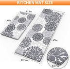 StepLively Kitchen Mats for Floor 2PCS, 0.47" Anti Fatigue Mats for Kitchen - Image 2
