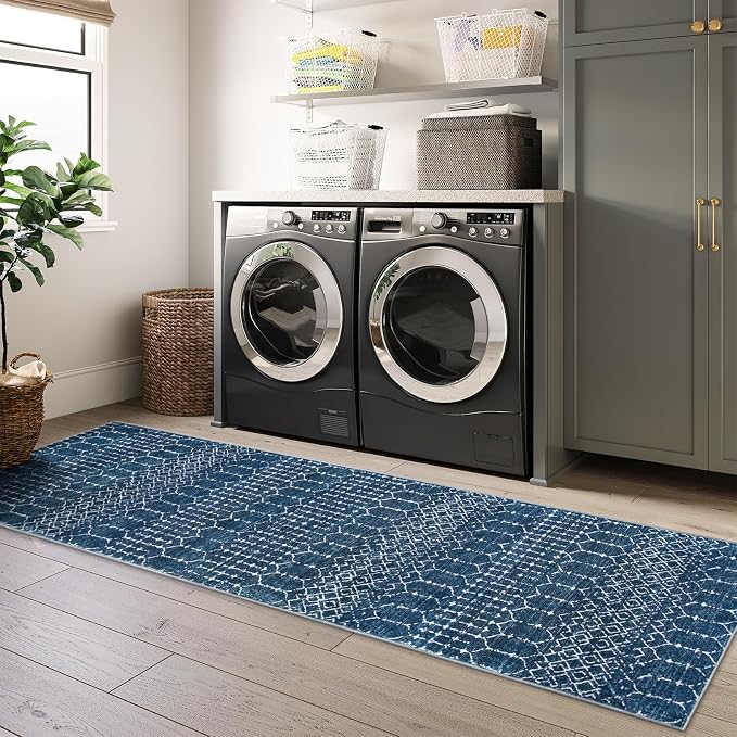 Lahome Moroccan Washable Kitchen Runner 2x8 Carpet Runners - Image 6