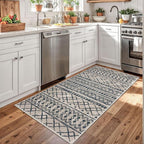 KUTA 3x5 Rugs for Entryway Boho Area Rug for Living Room, Moroccan Brown Black - Image 2