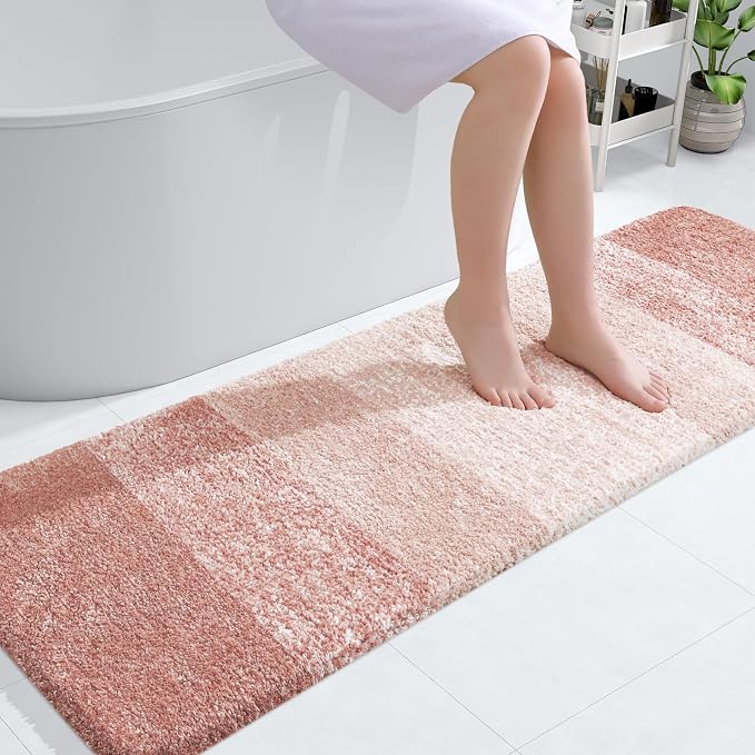 OLANLY Bathroom Runner Rugs Mat 59x20, Extra Soft Absorbent Microfiber Bath Rugs by OLANLY