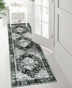 Moynesa Ultra-Thin Washable Vintage Runner Rug - Image 3