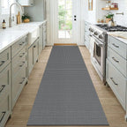 KOZYFLY Woven 3x7 Washable Kitchen Runner Rug, Non Slip Wide Runners - Image 2