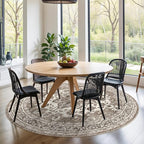 TOPRUUG Washable Oriental Area Rug - 3ft Round Rugs - Image 4