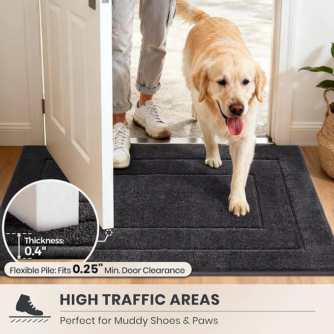 PURRUGS Dirt Trapping Door Mat 24" x 59", Non-Slip/Skid Machine Washable - Image 6