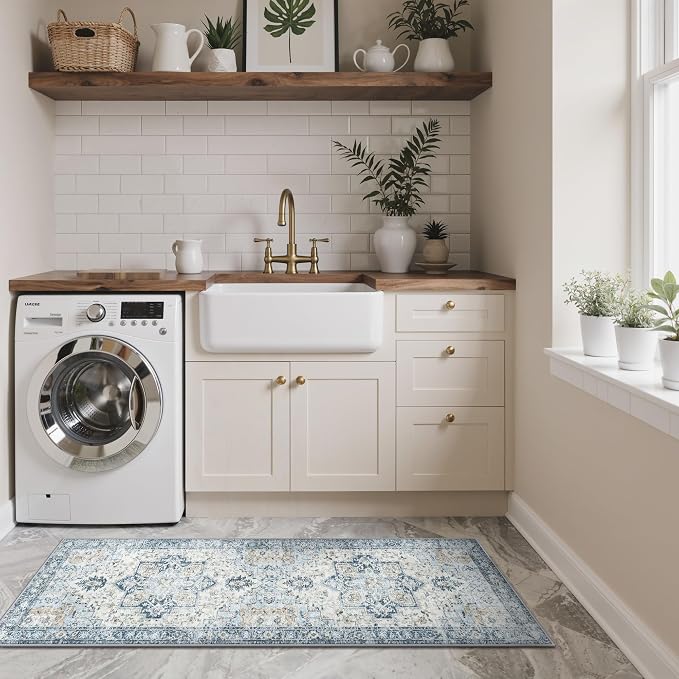 GENIMO Kitchen Rugs Non Slip Washable, Cushioned Standing Mat, Kitchen Runner - Image 7