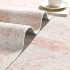 Latte&Fog 5x7 Washable Pink Rug - Image 7