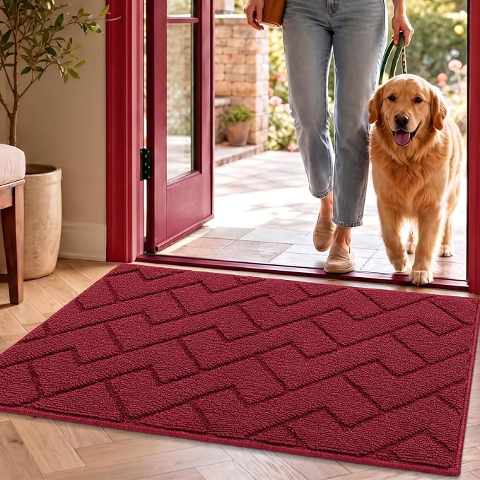 hicorfe Front Door Mat Outside Entrance, Stain and Fade Resistant, Non Slip by Hicorfe