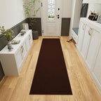 Ottomanson Hallway Runner Rug 2'7" x 9'10" Non Slip Solid Area Rugs Easy to - Image 10