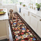 Espresso Kitchen Rug 2x6, Non Slip Washable Runner Rugs by WelcometoBabovid