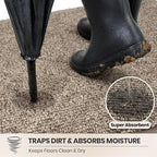 PURRUGS Dirt Trapping Door Mat 20" x 31.5", Non-Slip Machine Washable Entry Rug - Image 2