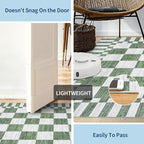 GarveeHome 9×12 Area Rugs for Living Room, Sage Green Checkered Rug, Non-Slip - Image 6