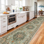 Washable Oriental Hallway Runner Rug - Image 2