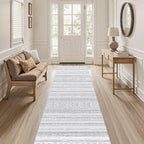 cotiled Hallway 2.6x8 Runner Rugs: Washable Boho Rugs - Image 6