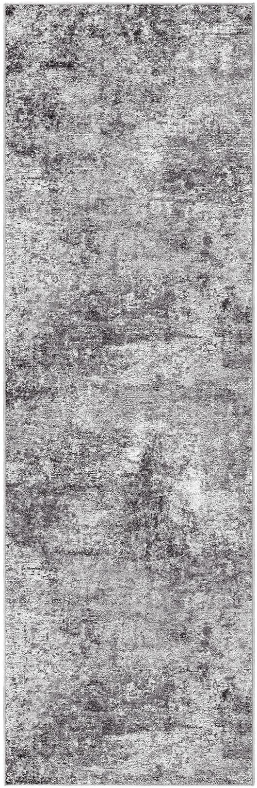 DMOYEST Washable Runner Rug for Hallway: 2.6x8 Neutral Modern Abstract Low Pile - Image 9