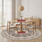 5ft Round Vintage Living Room Area Rug - Image 4