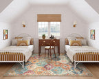 Lahome Moroccan 5x8 Area Rug, Ultra-Thin Washable Rugs - Image 4