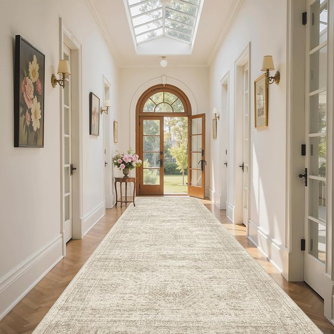 Soalmost 4x12 Wide Hallway Runners: Washable 12ft Runner Rug by Soalmost