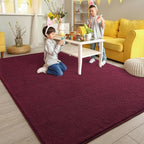Pettop 6x9 ft Burgundy Red Area Rugs - Image 5