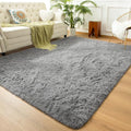 Andecor Soft Fluffy Bedroom Rugs, 8 x 10 Feet Indoor Shaggy Plush Area Rug by Andecor