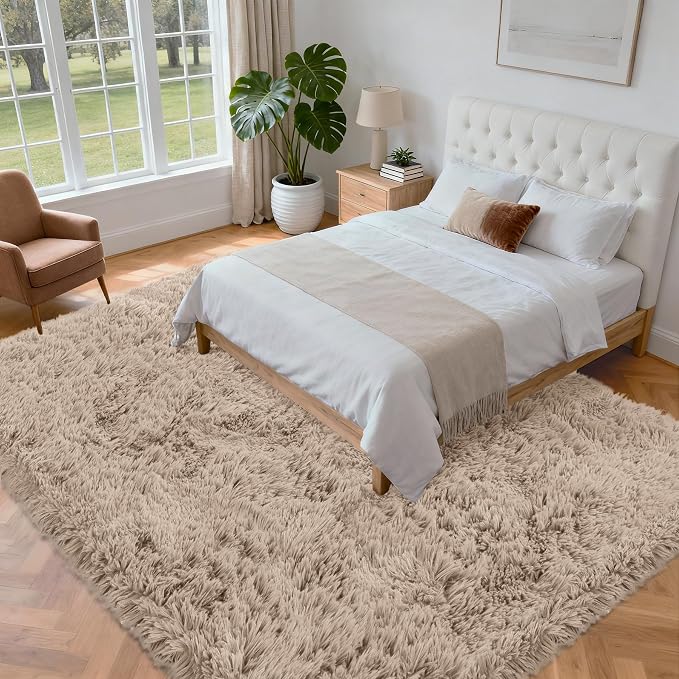5x7 Area Rug for Living Room: Ultra Soft Fluffy Rug Modern Large Thicked Shag - Image 2