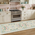 Rugxara 2'6" x 8' Floral Runner Rug, Washable Runners - Image 3