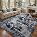 6x9 Ft Large Shag Rugs for Living Room Decor, Tie-Dyed Ultra Soft Fluffy Furry by Cuzwlovita