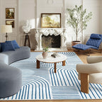 Lahome Abstract 6x9 Area Rugs, Soft Washable Rugs by Lahome