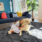OLANLY 5x5 Area Rugs for Living Room Bedroom, Machine Washable Soft Fluffy - Image 5