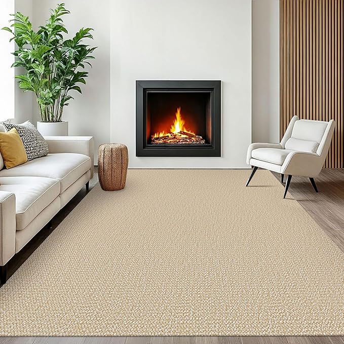 EARTHALL Washable Area Rugs 6x9 Ft Non Slip Living Room Rugs Cotton Dining Room by EARTHALL