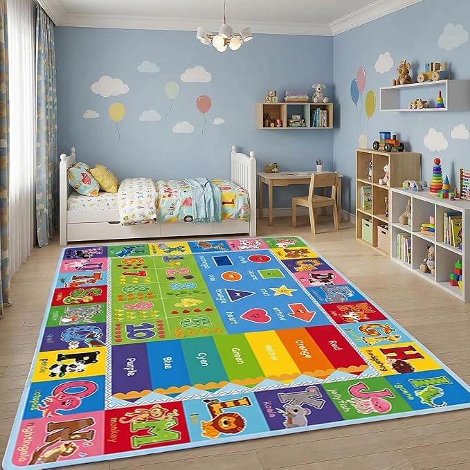 ABC Kids Rug, soft low-pile surface, non-slip backing - Image 5