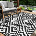 Outdoor Patio Plastic Straw Rug by Kalafun