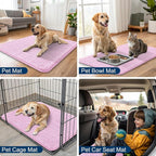 Smiry Dog Door Mat for Muddy Paws 30x20, Absorbent Dirt Trapper, Non-Slip - Image 6