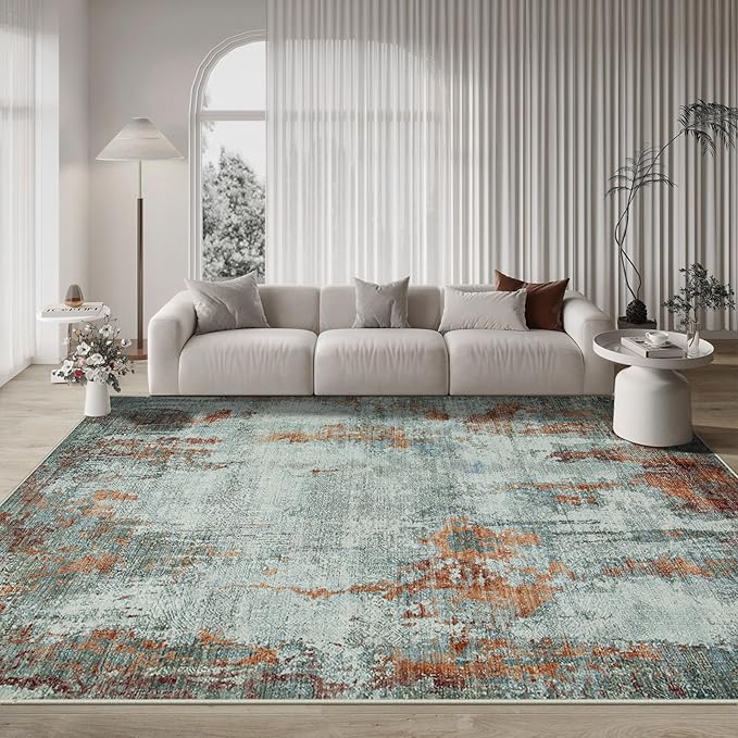10x14 Area Rugs Large Living Room Rug Washable: Modern Abstract Rug Indoor - Image 4
