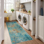 RELEANY Washable Area Rugs 2'x10' Non-Slip Modern Abstract Soft - Image 3