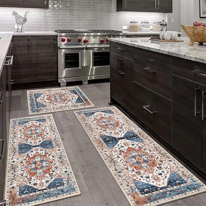 HEBE Boho Kitchen Rug Sets 3 Piece - Image 9