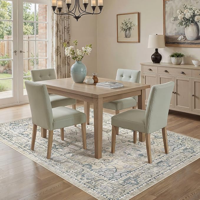cotiled 6x9 Area Rug Machine Washable Vintage Carpet - Image 5