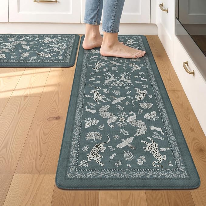 LEEVAN Anti Fatigue Mats for Kitchen Floor Non-Slip, Cushioned Kitchen Mats for by LEEVAN