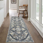 HEBE Hallway Runner Rug 2'x6' Washable Vintage Distressed Area Rugs Non Slip - Image 8