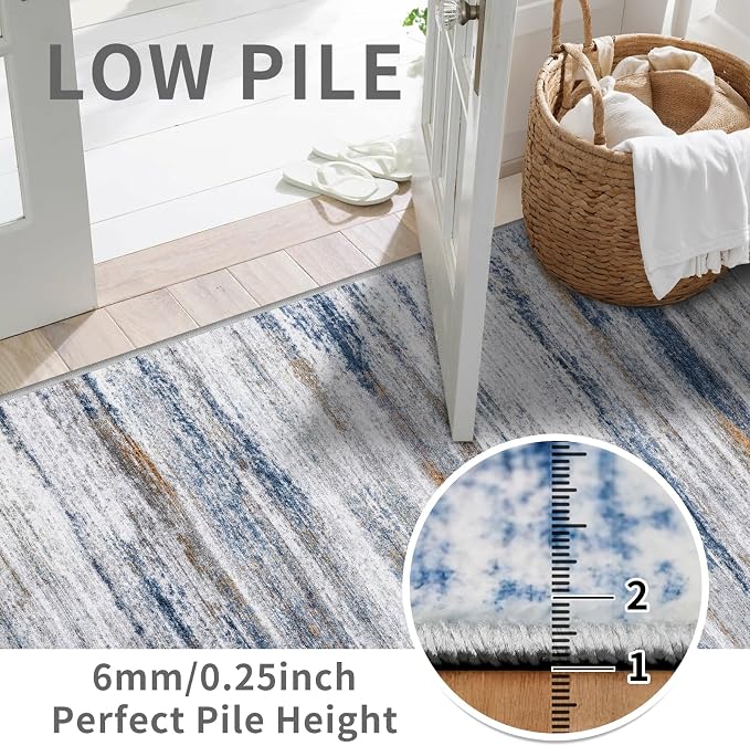 3x9 Washable Runner Rug for Family: Easy-to-Clean Runners for Hallway Entryway - Image 3