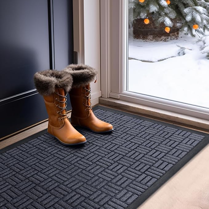 Mibao Front Door Mat Outdoor Entrance, 29.5" x 17" Heavy Duty Welcome Mat - Image 8