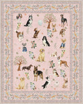 Washable Area Rug 8x10 Pink, Large Soft Dog Rugs by WelcometoBabovid