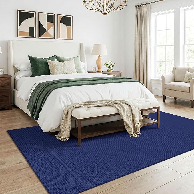KOZYFLY Washable 5x7 Living Room Rug, Non Slip Woven Area Rugs, Braided Floor - Image 8