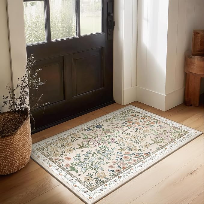 Machine Washable Small Rugs for Entryway: Door Mat Indoor Entrance 2x3 Throw - Image 7