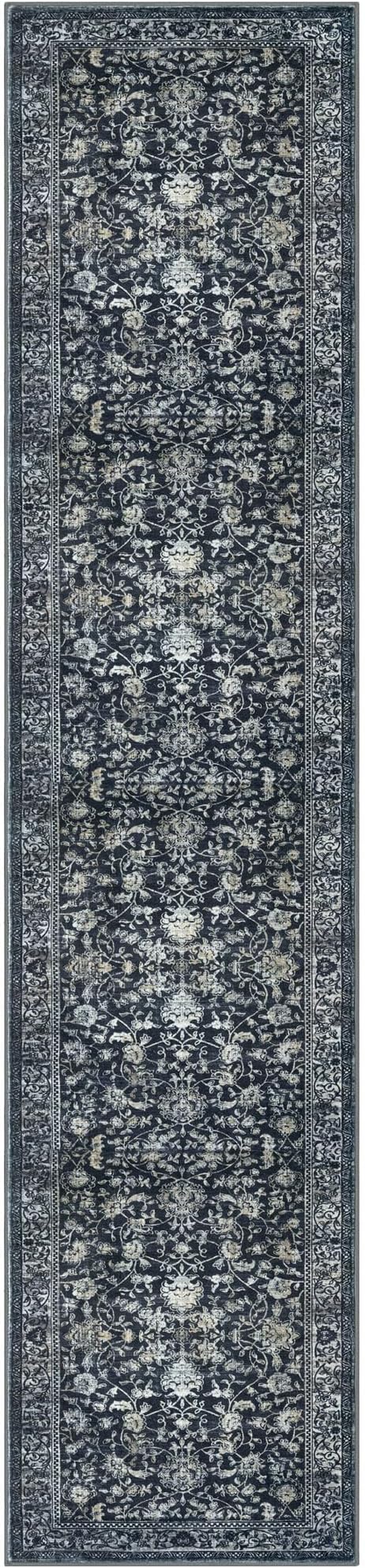 KILOCOCO Hallway Runner 2x12 Rug Runner Printed Vintage Floral Washable - Image 10