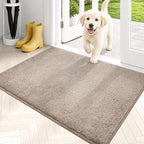 PURRUGS Dirt Trapping Door Mat 24" x 35.5", Non-Slip Machine Washable Entryway by PURRUGS