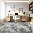 6x8 Area Rug Living Room: Washable Large Abstract Modern Soft Rug Stain - Image 8