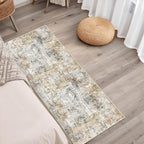 2x5 Non-Slip Washable Runner Rug – Modern Neutral Abstract Small Rug - Image 5