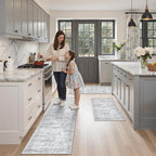 Washable Kitchen Rugs Sets of 3 Piece, Hallway Runner Rug Non-Slip - Image 5