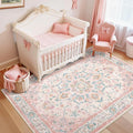 CAPALOCA Machine Washable Rugs Nursery Rug 3x5 Cute Girl Non Slip Low Pile by CAPALOCA